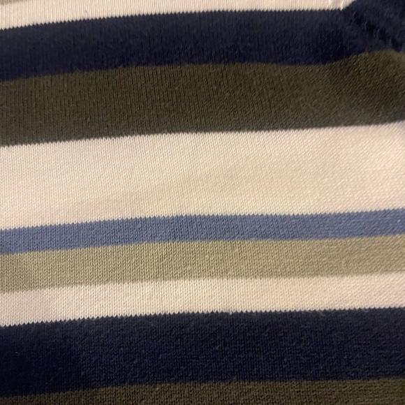 White Stag Fine Knit Striped Collared Short Sleeve Sweater Sz 18/20 EUC - Picture 7 of 9